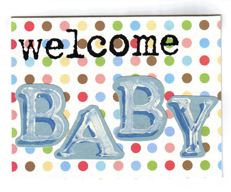 Welcome Baby card