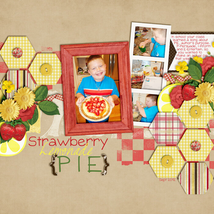 Strawberry Lemonade Pie