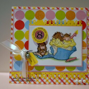 House Mouse Cupcake Card
