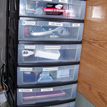 My under desk storage