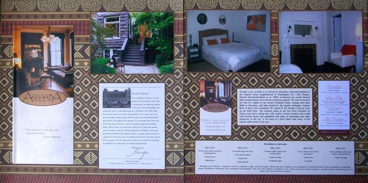 Washington DC 2012 - Pages 4-5 - Akwaaba Bed and Breakfast