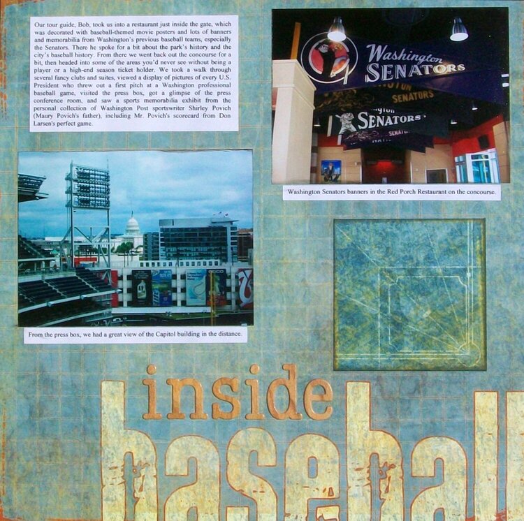 Washington DC 2012 - Page 28 - Ballpark Tour: Inside Baseball (page 1)