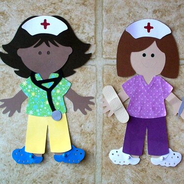 Nurse paper dolls