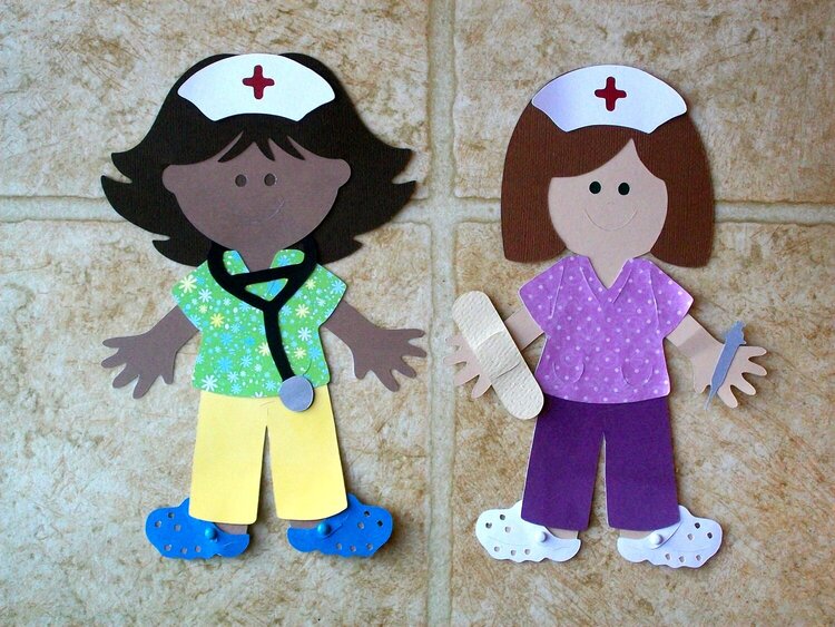 Nurse paper dolls