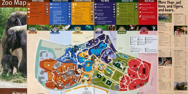 St. Louis 2013 - Zoo Map