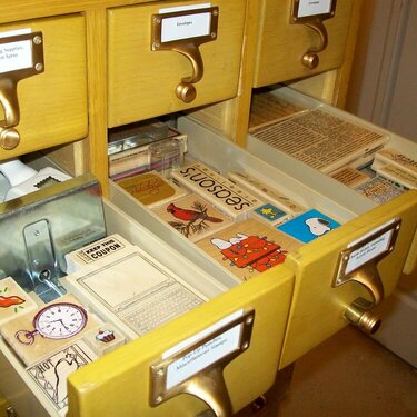 Scraproom (February 2012) - Card catalog drawers 3
