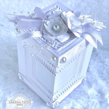 White Wedding Favor Box