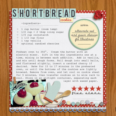Recipe Book - Shortbread Cookies