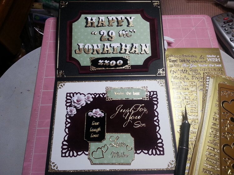 Son's 29th Birthday Card, inside