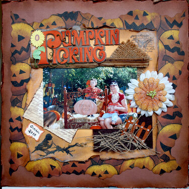 Pumpkin Patch, card stock courtesy of the Paper Butterfly &amp; Melinda Gossage.