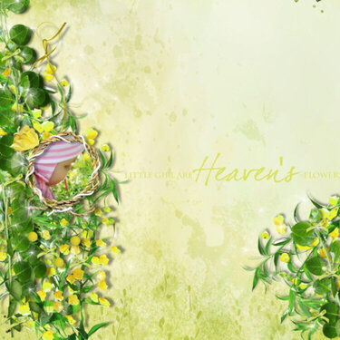 Little girls are heaven&#039;s flowers