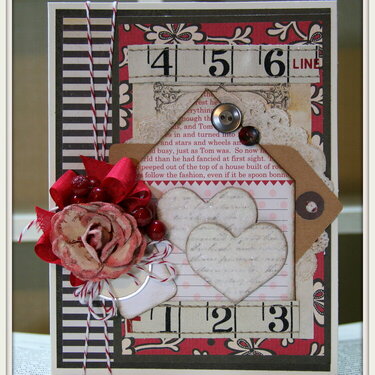 House and Hearts Anniversary Card