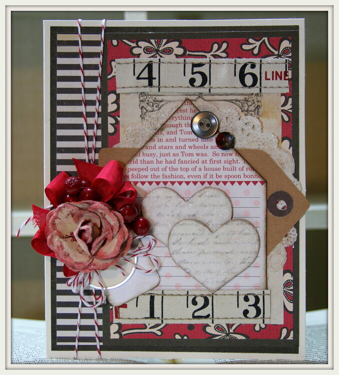 House and Hearts Anniversary Card