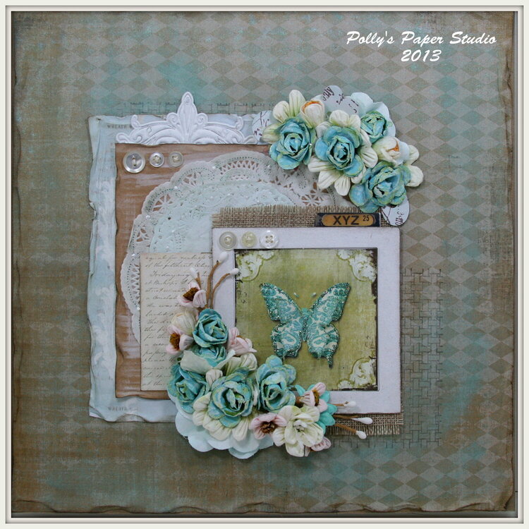 Vintage Butterfly Layout