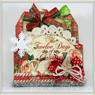 Twelve Days of Christmas Tag Box with Graphic 45