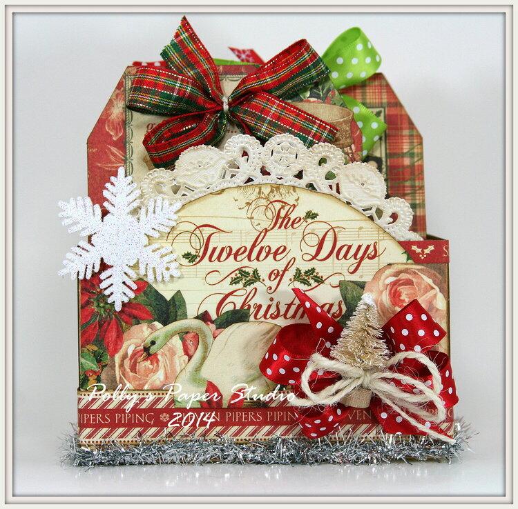 Twelve Days of Christmas Tag Box with Graphic 45