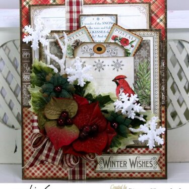 Time to Flourish Christmas Card with Graphic 45