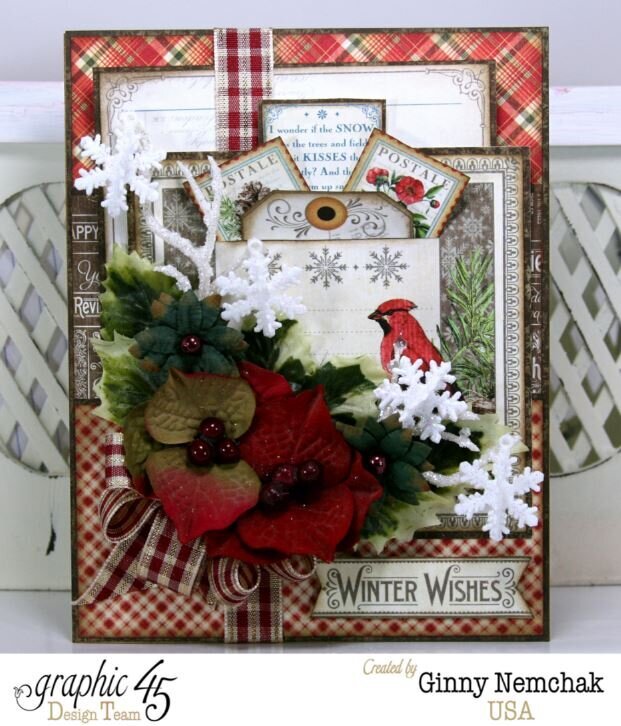 Time to Flourish Christmas Card with Graphic 45