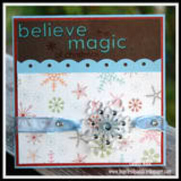 Christmas Cottage Card Believe