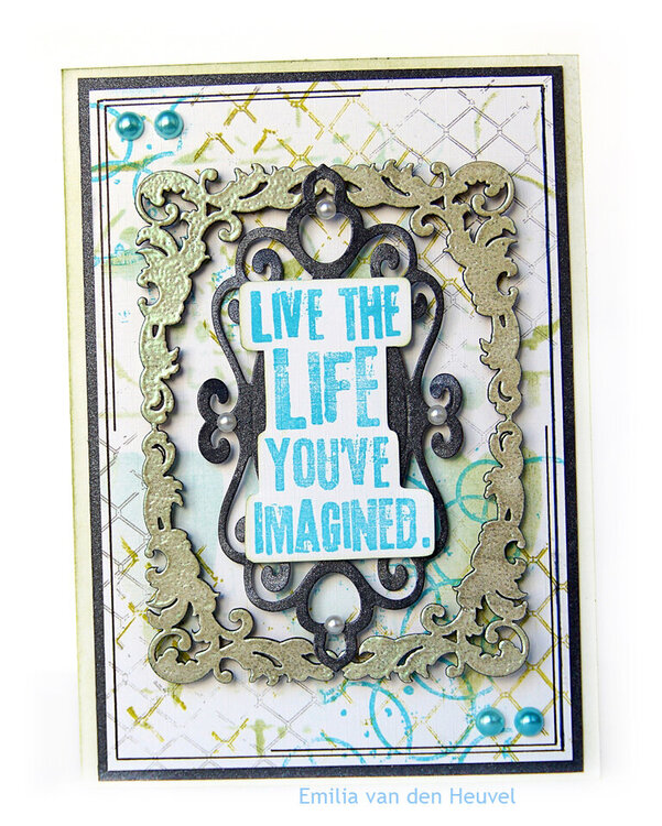 Mixed Media card {Creative Embellishments}