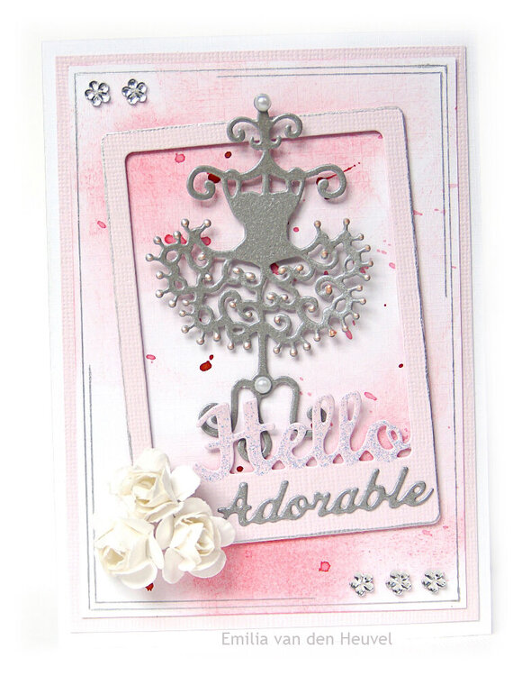 Hello Adorable card {Die-Versions}