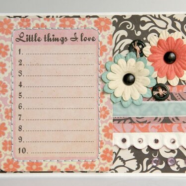 Little things I Love {Guest designer at ScrapDelight}