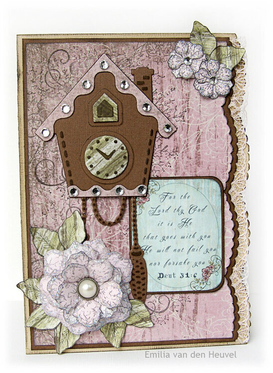 Vintage Floret card {DT work for Heartfelt Creations}