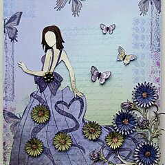 "Spring" mixed media canvas {DT work for Heartfelt Creations}