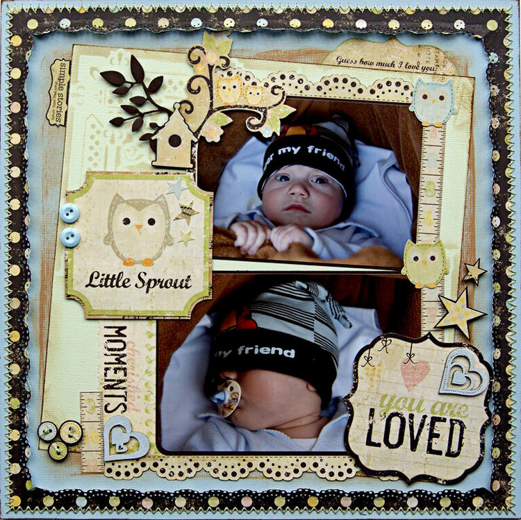 Little Sprout {DT work for Scrapbook Challenges}