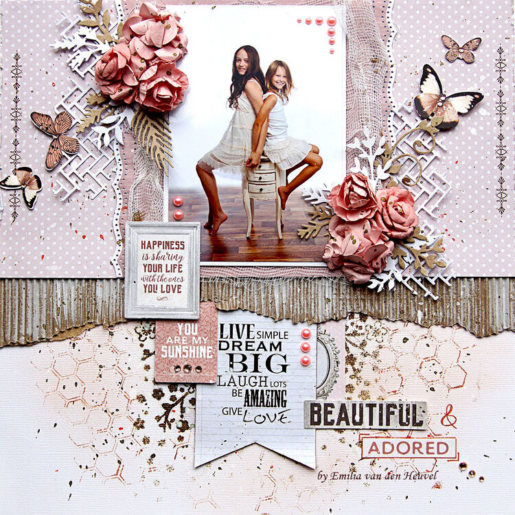 Beautiful &amp; Adored {Merly Impressions &amp; Kaisercraft}