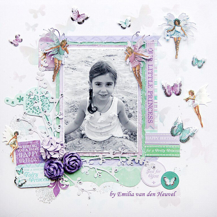 Our Little Fairy {Kaisercraft &amp; Merly Impressions}