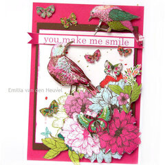 Cards with Fly Free {Kaisercraft & Merly Impressions}