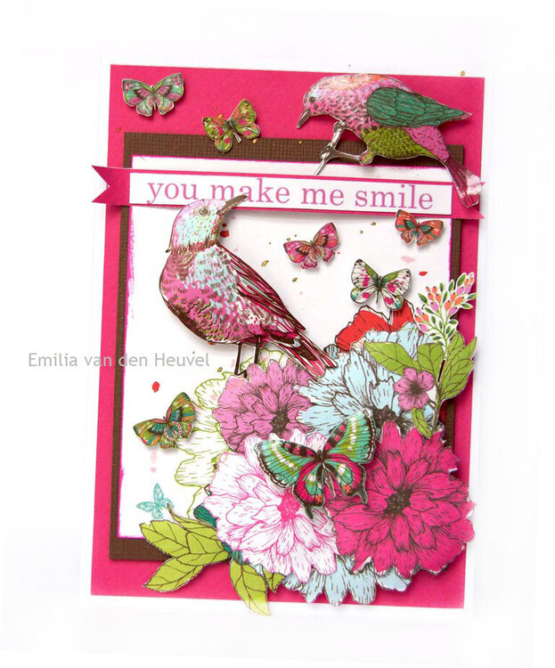 Cards with Fly Free {Kaisercraft &amp; Merly Impressions}