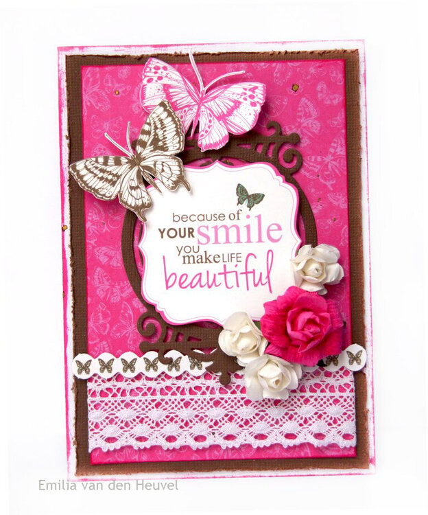 Cards with Fly Free {Kaisercraft &amp; Merly Impressions}