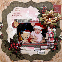 Merry Little Christmas {Kaisercraft & Merly Impressions}