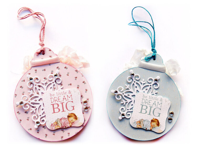 Cute Christmas Baubles {Kaisercraft &amp; Merly Impressions}
