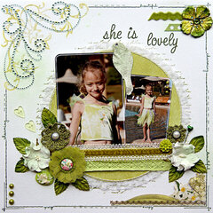 Lovely {DT work for Scrapbook Challenges}