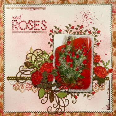 Red Roses {DT work for Heartfelt Creations}