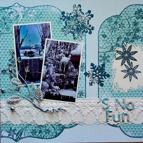 digital scrapbook layout