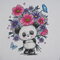 Panda with Flowers Card
