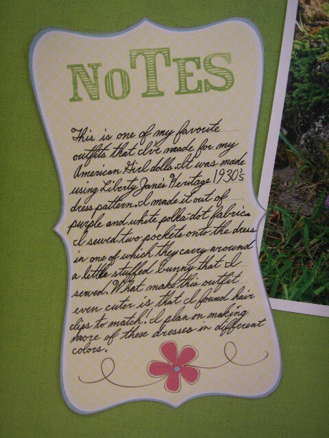NSD &quot;A Handwritten Note&quot; Challenge Layout - Journaling