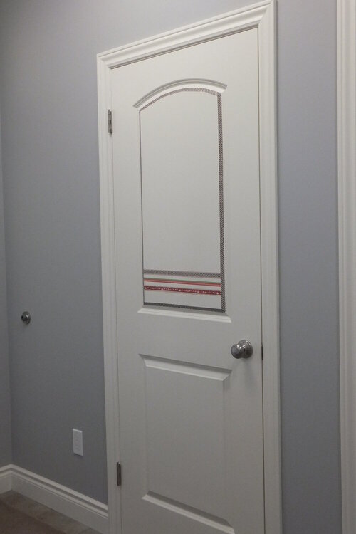 front closet door trimmed using Paper House washi tapes