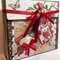 Prima Magnolia Rouge Card Gift Box Holder 7.5x 8 x 2