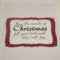 Merry Chritmas inside card