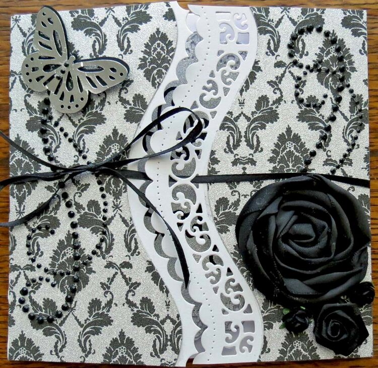 Black and Silver Birthday Card