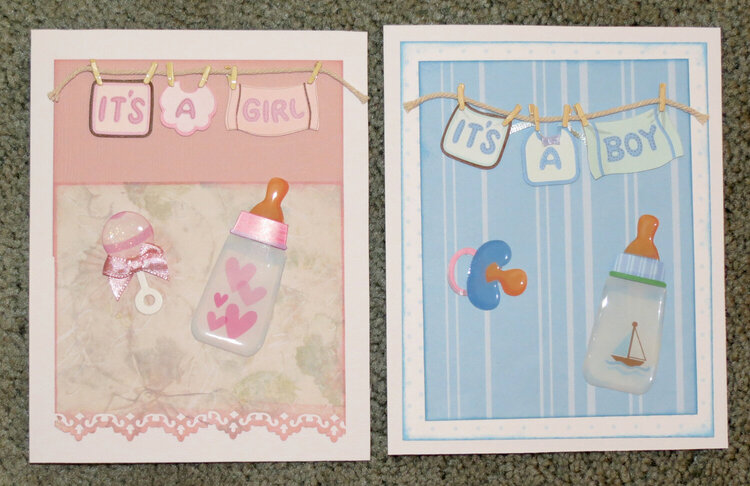 It&#039;s a Boy and It&#039;s a Girl Cards
