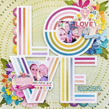 Love Layout by Paige Evans