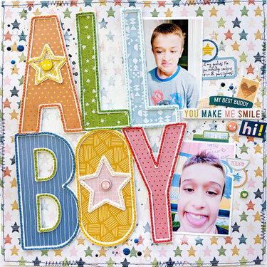 All Boy Layout by Paige Evans