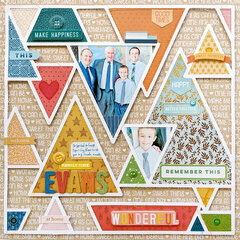 Triangles Background Layout by Paige Evans