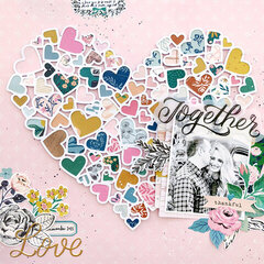 Hearts Heart Layout by Paige Evans
